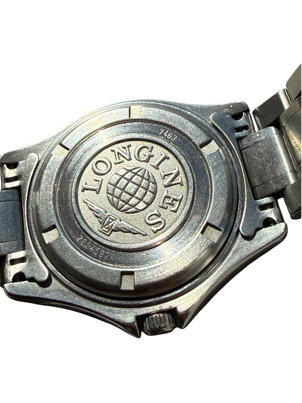Fond de boîtier en acier inoxydable de la montre de plongée vinqo.store Longines Admiral avec logo gravé