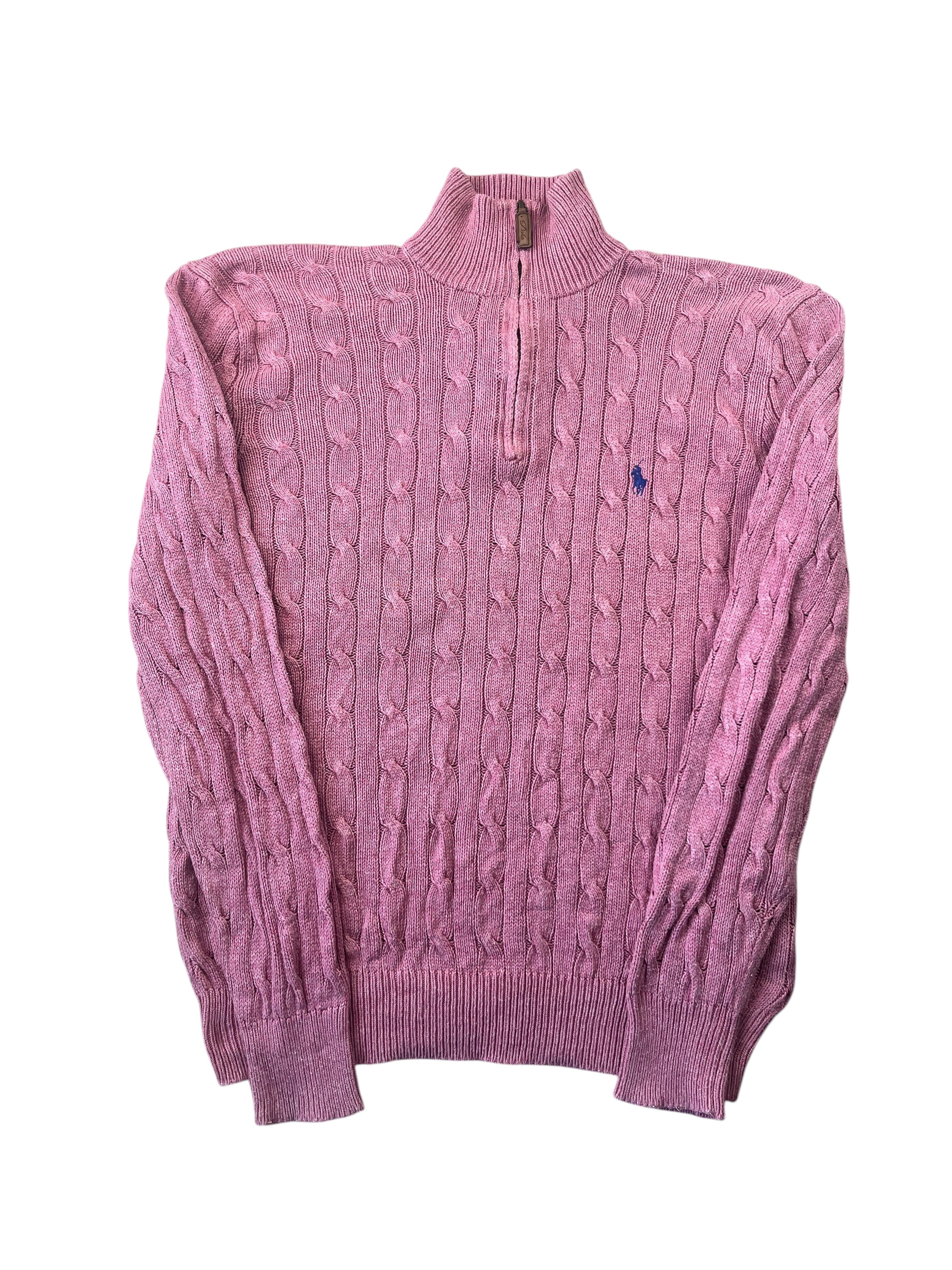 1/4 zip Torsadé RL Homme (M)