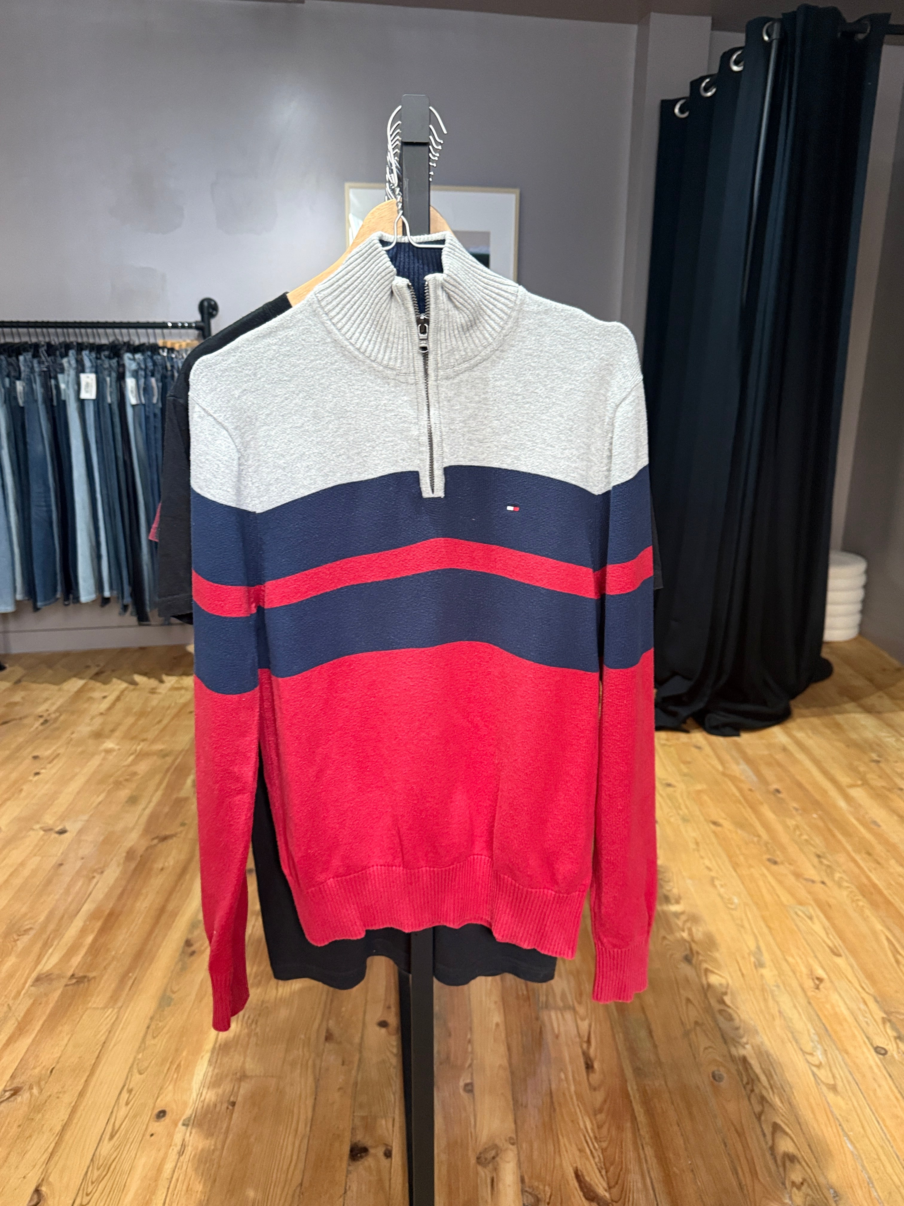 1/4 zip Tommy Hilfiger Homme (XS)