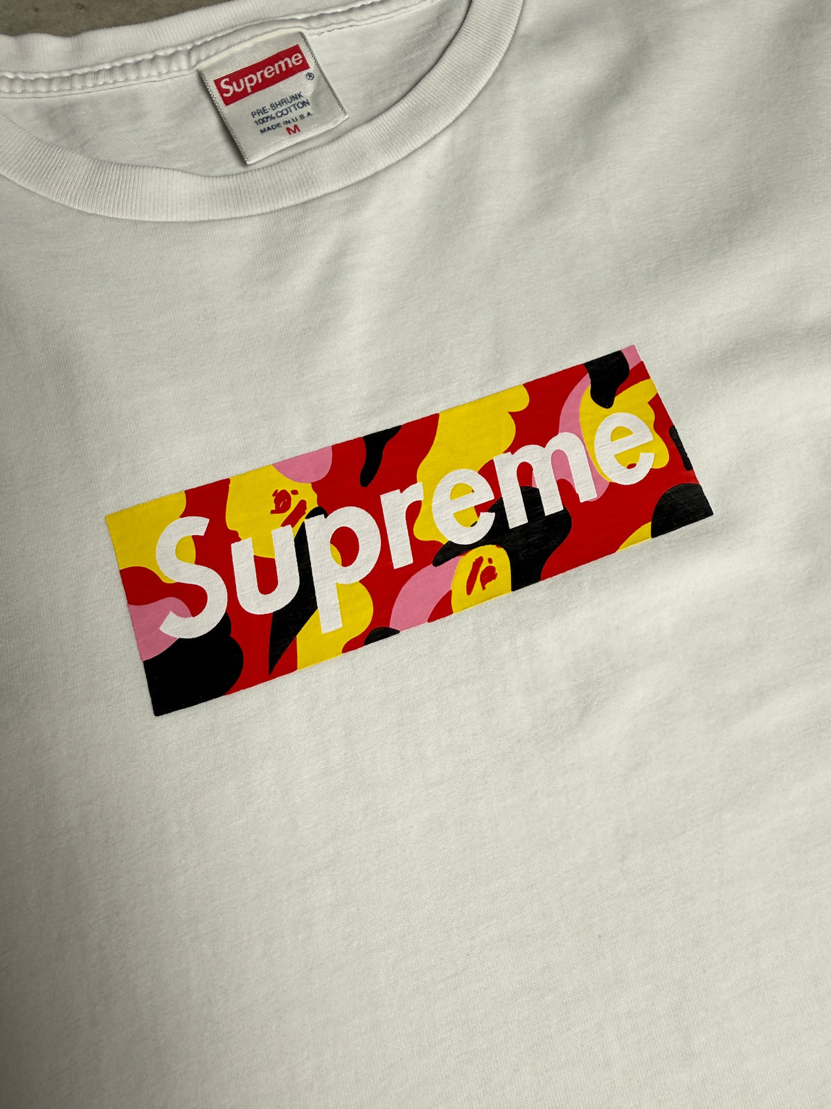 T-shirt Supreme X Bape (M)