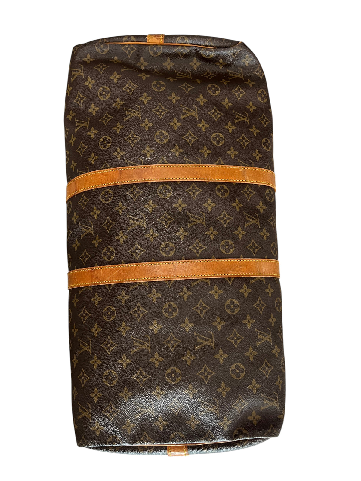 Sac de voyage Louis Vuitton Keepall 55 en toile monogram marron avec garnitures en cuir vinqo.store