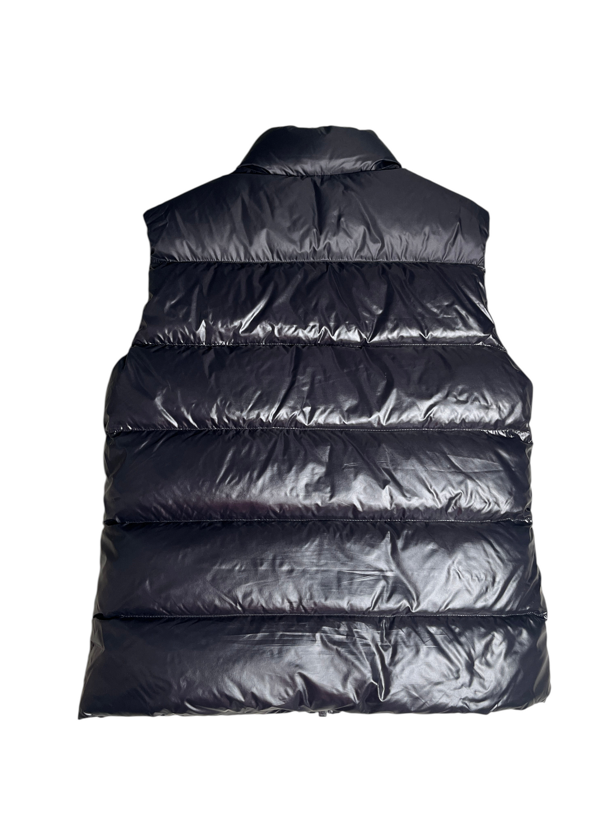 Doudoune sans manches noire matelassée Pyrenex vintage vendue par vinqo.store