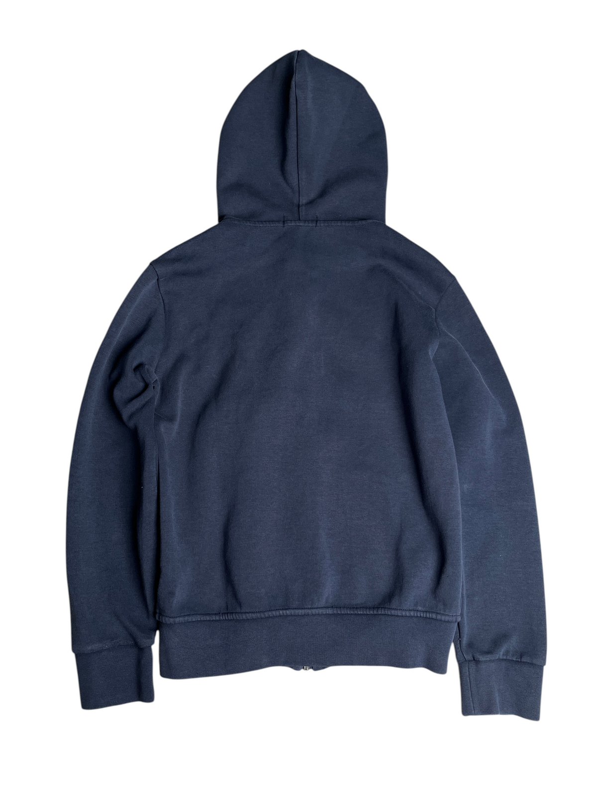 Vue arrière du sweat à capuche zippé bleu marine Ralph Lauren taille XS de vinqo.store